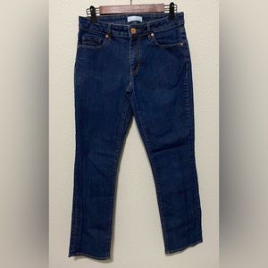 LOFT Curvy Straight Leg Dark Denim Jeans size 28/6
